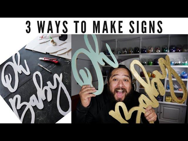 How to make Backdrop Signs for Events