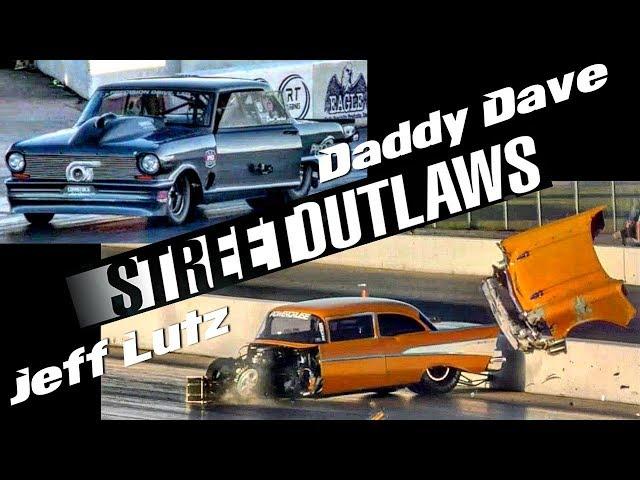 Jeff Lutz wrecks vs Daddy Dave at the Memphis Street Outlaws No Prep
