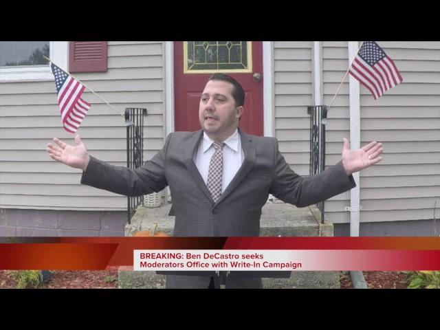 Ben DeCastro announces his "Write-In Campaign" for Town Moderator in Warren, RI