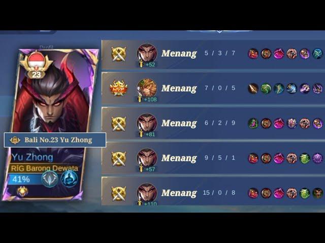 PERJUANGAN AKHIR MENUJU MYTHICAL HONNOR SOLO RANKED || MOMENT MANIAC YU ZHONG || MLBB