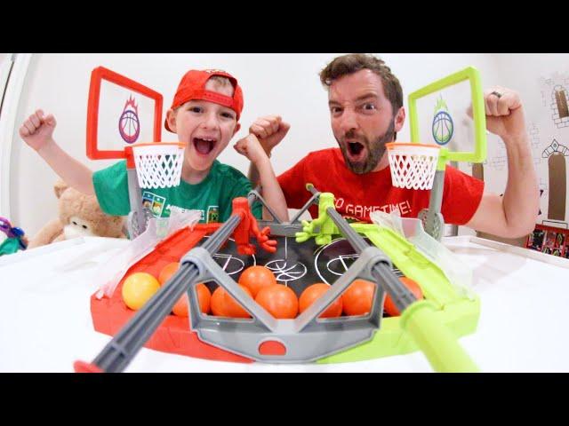 Father & Son PLAY FOOSKETBALL! / Basketball AND Football Combined!