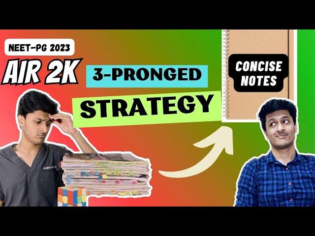 Make 20th Notebook for NEET-PG | Tips and Techniques | Dr. Nikhil Bharad