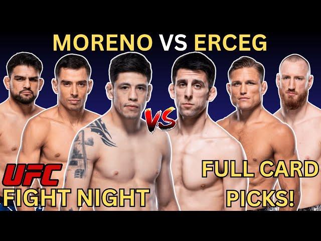 UFC Fight Night Moreno vs Erceg - Full Card Predictions And Breakdown