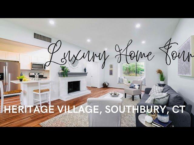 LUXURY HOME TOUR | AWARD Winning 55+ community | Heritage Village | Connecticut| BACKYARD SURPRISE!