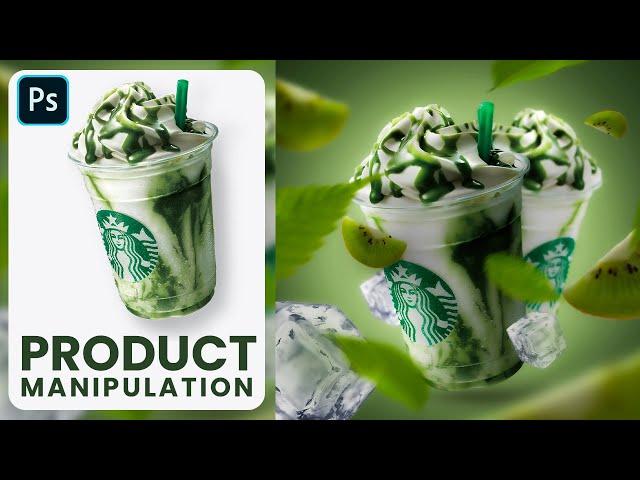 Product manipulation advertising design in Photoshop 