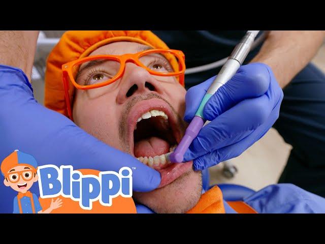 Blippi at the Dentist | Blippi | Learning Videos for Kids