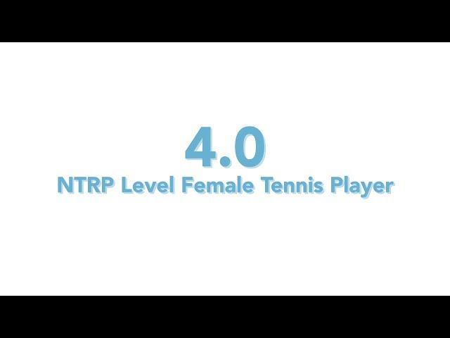 USTA National Tennis Rating Program: 4.0 NTRP level - Female tennis player