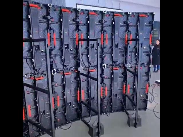 Backstage of Curved LED Wall