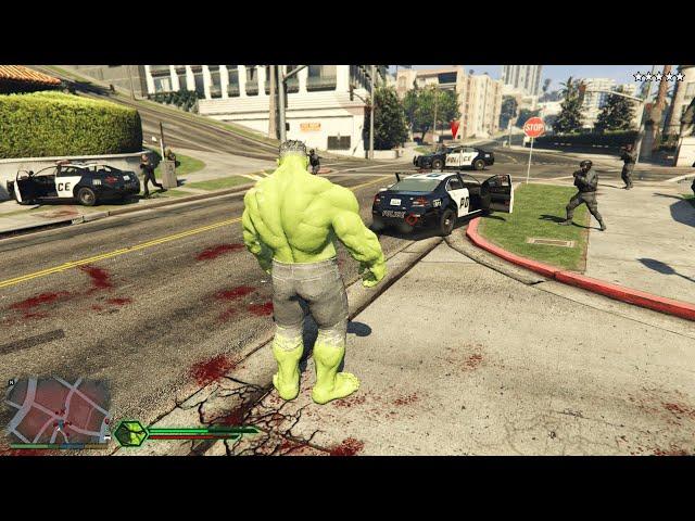 HULK Gameplay in GTA 5 | Playing GTA 5 As THE HULK | GTA 5 - All The Hulk Powers | GTA 5 THE HULK