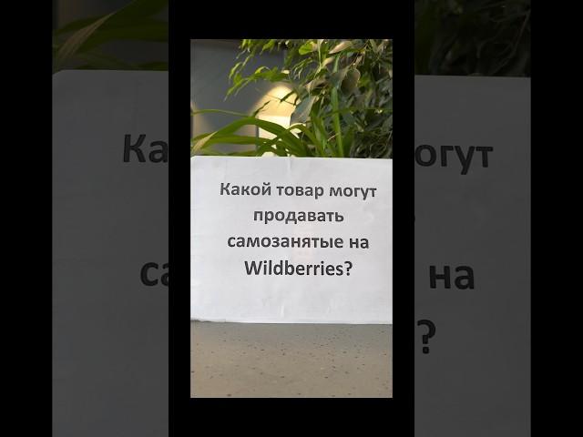 Какой товар могут продавать самозанятые на Wildberries? #самозанятые #экспертвалентинакузьмина