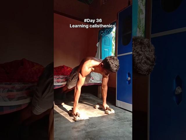 Day 36 of learning calisthenics skills at home#youtubeshorts #calisthenics #viralshort #trending