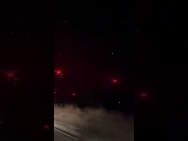 Lightning strikes Wind Mill