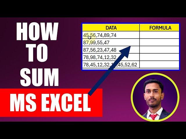 Use Sum Formula In MS Excel | Sum Formula | Sum Formula In MS Excel