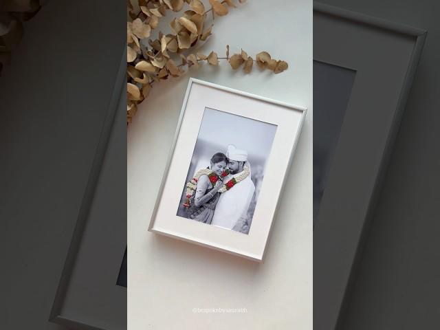 Hand Embroidery on photo paper! 🪡 #youtube #wedding #handbroidery #love #garland #couplegoal #art