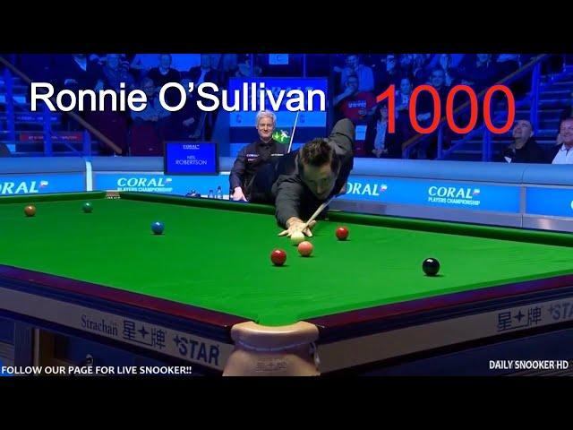 Ronnie O’Sullivan 1000’th century  ||  FULL Frame  ||  HD 1080P