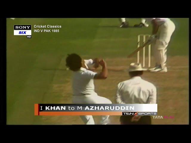 Mohammad Azharuddin vs Imran Khan & Wasim Akram @SHARJAH 1985