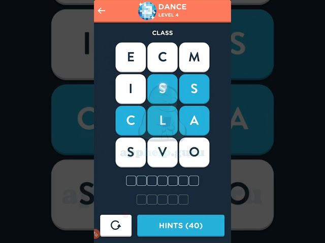 Wordbrain 2 Word Expert Dance Level 4 Walkthrough