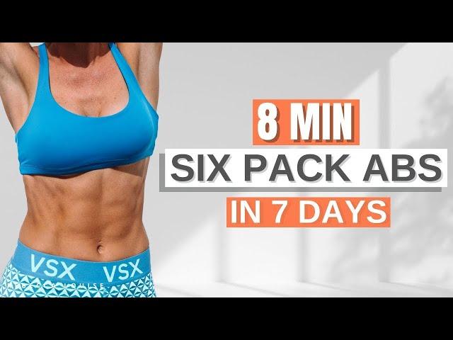 SIX PACK ABS in 7 Days - at Home CORE Workout (8 min Abs)