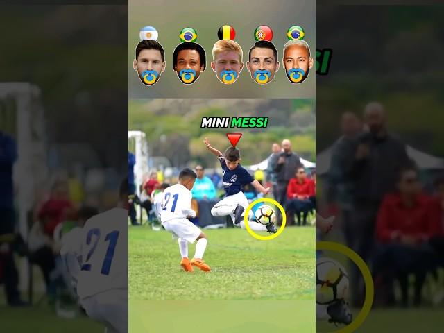 Mini Messi VS Ronaldo VS Neymar - Kids Skills Challenge 