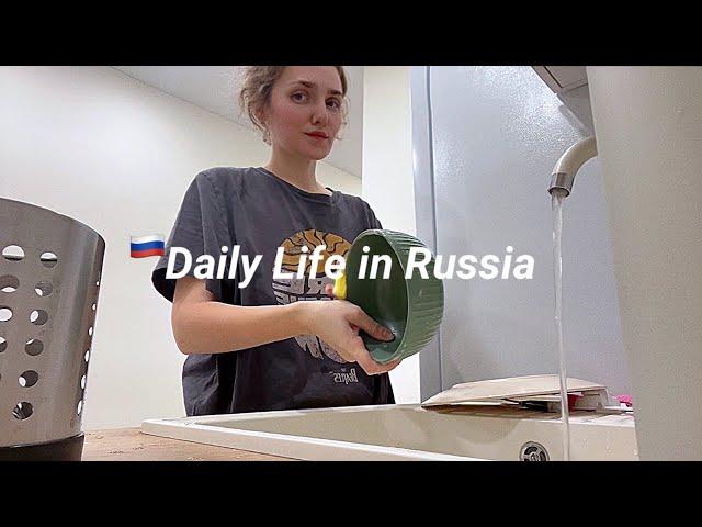 My Ordinary Life in Siberia, Russia  First Days in New Apartment, Cooking Solyanka, Snow