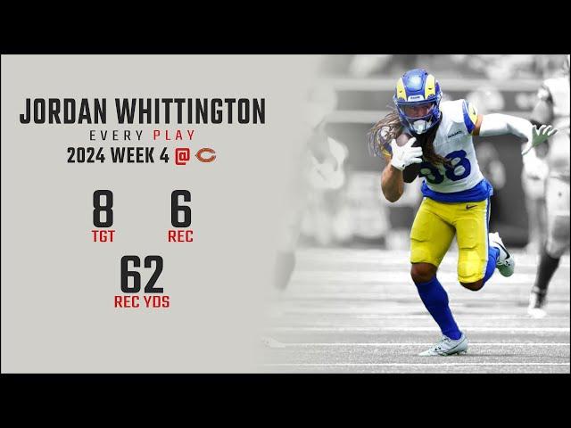 Jordan Whittington Week 4 Replay: Every Target and Catch @ Chicago Bears