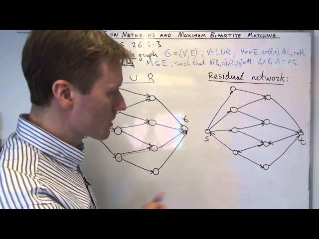 AALG5: Flow networks, maximum bipartite matching example