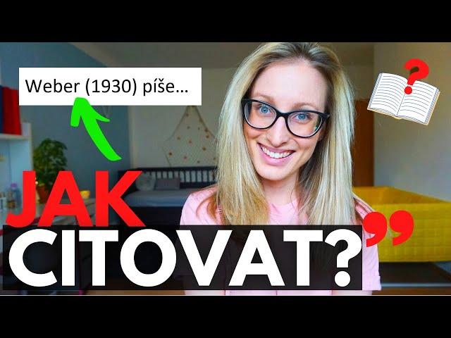 JAK CITOVAT V BAKALÁŘSKÉ / SEMINÁRNÍ / DIPLOMOVÉ PRÁCI? –Přímá citace a parafráze v textu  Zdroje