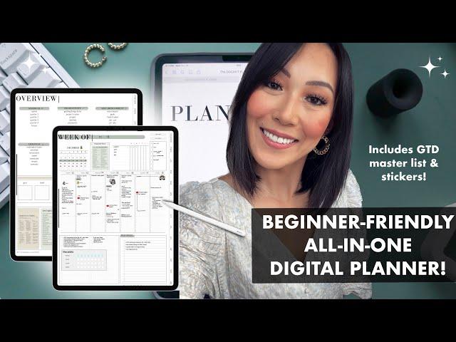 2023 BEGINNER Digital Planner including the GTD Method! | MomYePlans The Docket Planner Flipthrough