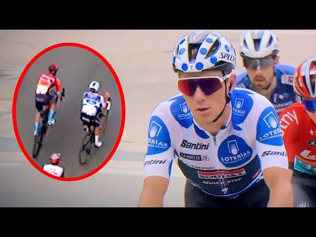 Distracted Remco Evenepoel OUTFOXED in Group Sprint | Vuelta a Espana 2023 Stage 20