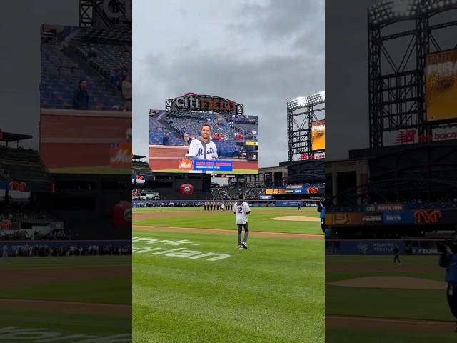 The only reason I got to throw the opening pitch at the ​⁠@mets game is because of your support!