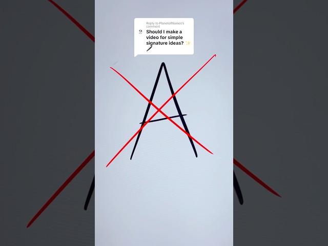 Easy Signature Style Ideas | Letter “A” Designs #howto #signature #foryou #A #style #art