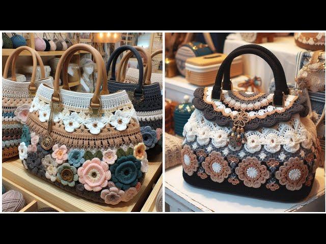 Crochet woman's hand bag design ideas. Crochet ladies hand bag designs. (share ideas created by AI)