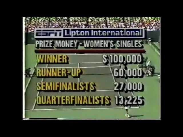 Chris Evert vs Gabriela Sabatini 1989 Key Biscayne 2°Set