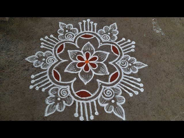 newyear special rangoli design 5*3dots Anu'srangoli sankranti special rangoli festival kolam