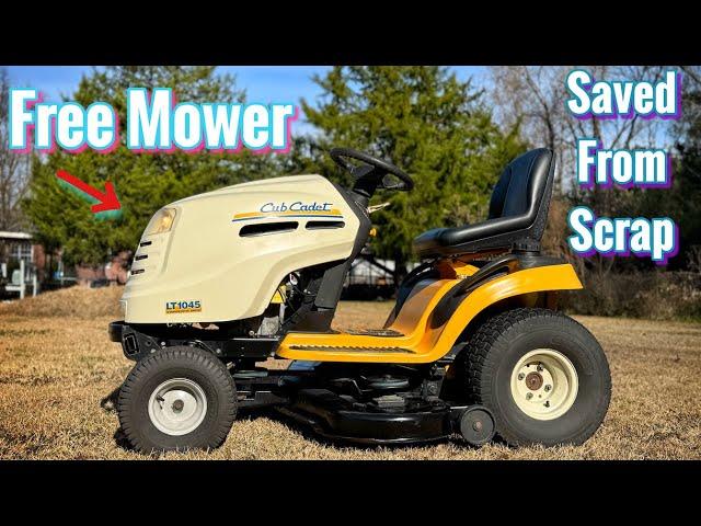 REPAIR of a FREE Broke Down Cub Cadet Mower