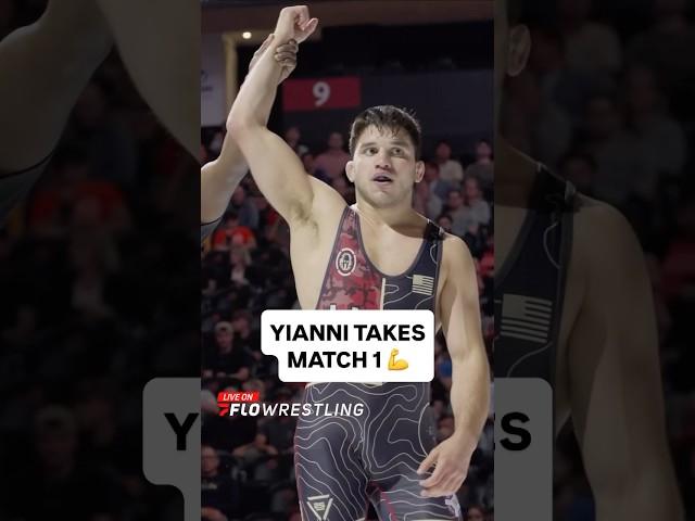 Yianni Diakomihalis secures the tech in match 1 at 2025 FINAL X over PJ Duke 