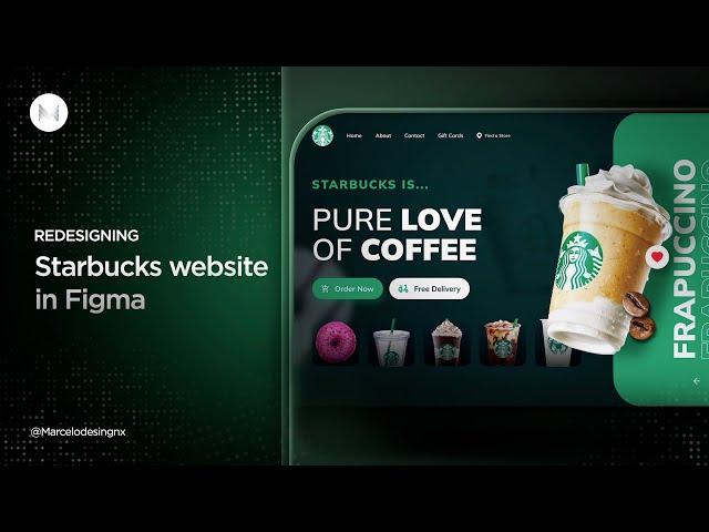 Redesigning Starbucks Website | FIGMA TUTORIAL