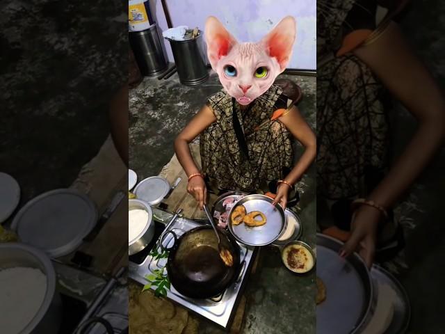 Machhali fry garma  garam short viral video  funny  cute  cat 