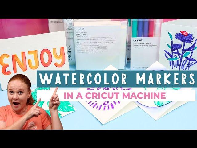 How to Use Cricut Watercolor Markers And Cards