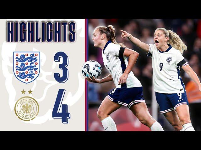 England 3-4 Germany | Stanway Double In 7-Goal Wembley Thriller | Highlights