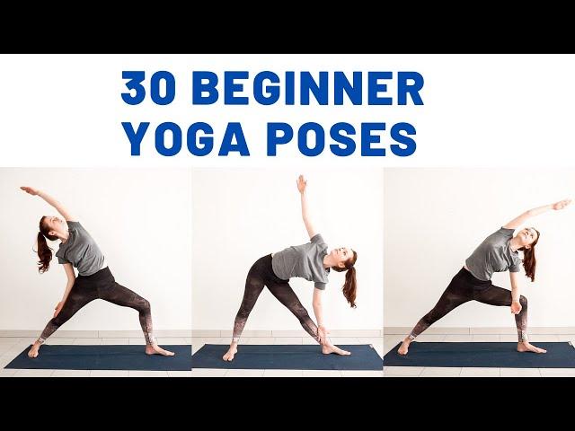 30 BASIC BEGINNER YOGA POSES | Yoga for beginners | Yoga with Uliana