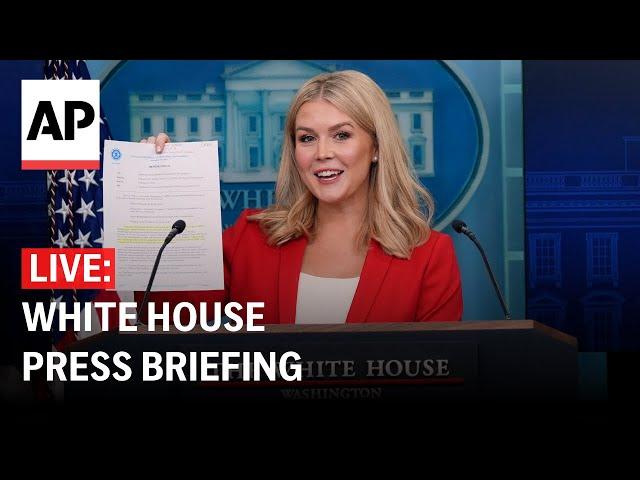 LIVE: White House press briefing after Trump's speech to Congress