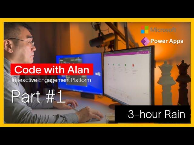 How to build a modern app (2024 Edition Rain ver) in Microsoft Power Apps | 3hr code build | #Part 1