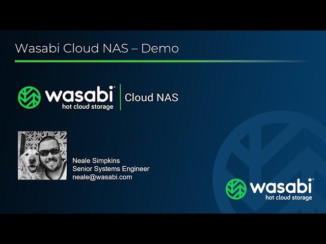 NS Wasabi Cloud NAS Demo