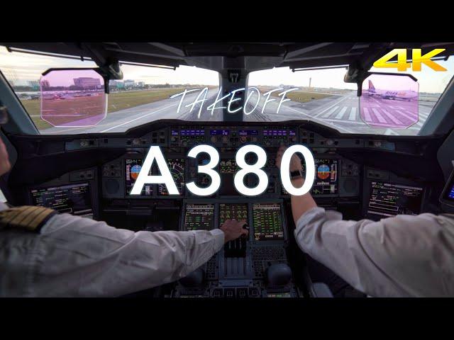 A380 TAKEOFF MIAMI 4K