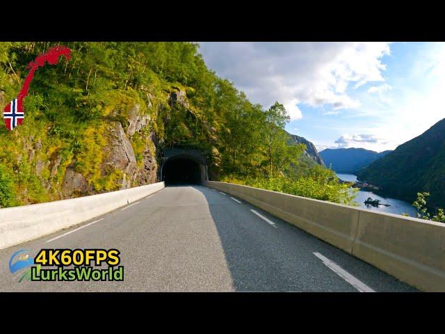 Driving in Norway - Sand To Røldal road Fv520 - 4K60 Road Trip