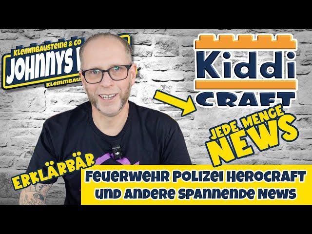 Kiddicraft News Sneak Peek 2025 - Police, Fire Department, Herocraft and more