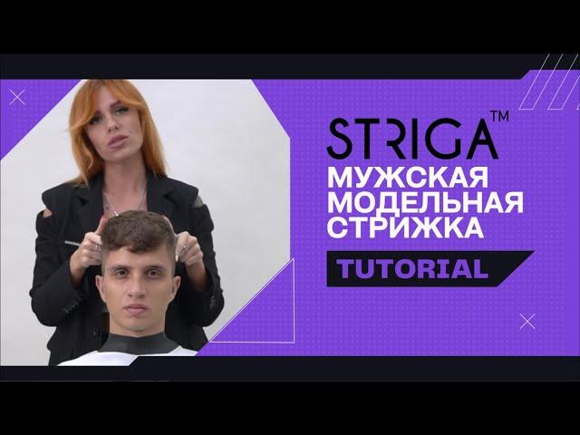 Мужская модельная стрижка. Школа Парикмахеров STRIGA ™