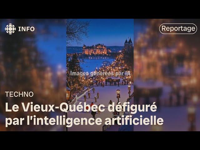 Une vidéo générée par l'IA montre un Vieux-Québec qui n'existe pas