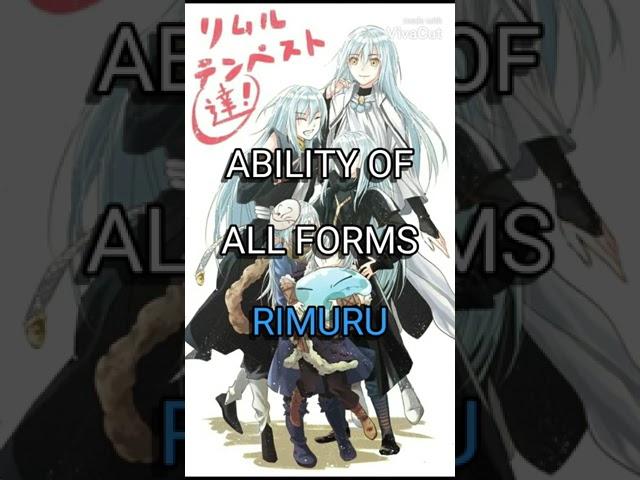 ability of all forms rimuru #tensura